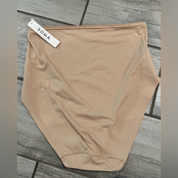 SOMA| VANISHING TUMMY|High-Waist Brief Panty with Lace-Medium-4 pairs(LOT) - Picture 4 of 10